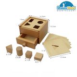  Giáo Cụ Montessori - Nhiều khối hình với hộp - Multiple Shapes Blocks With Box 