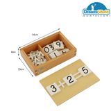  Giáo Cụ Montessori - Bộ dấu toán học  - Arithmetic Signs Box 