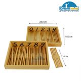  Giáo Cụ Montessori - Hộp 45 que tính  - Spindle Box With 45 Spindles 