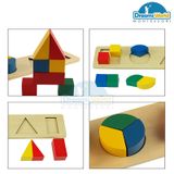  Giáo Cụ Montessori - Bảng đa giác - Multiple blocks wooden toys material montessori educational 