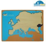  Giáo Cụ Montessori - Ghép bản đồ châu Âu - Puzzle Map of Europe 