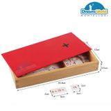  Giáo Cụ Montessori - Hộp phép tính cộng với bộ thẻ điều khiển bằng gỗ - PVC Addition Equations And Sum Box 