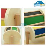  Giáo Cụ Montessori - Trống xoay cầu vồng - Spinning Drum montessori 