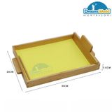  Giáo cụ Montessori - Khay cát - Sandpaper Letter Tracing Tray 