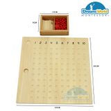  Bảng học phép tính nhân Montessori - Multiplication Bead Board 