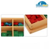 Giáo Cụ Montessori - Trò chơi với các tem số - Stamp Game 