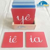  Giáo cụ Montessori - Chữ nhám ghép viết thường Tiếng Việt 