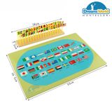  Giáo Cụ Montessori - Bản đồ và 36 lá cờ thế giới - Flags of the World 