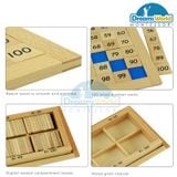  Giáo Cụ Montessori - Bảng 100  - Hundred Board 