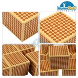  Giáo Cụ Montessori - 9 khối gỗ 1000 - 9 Wooden Thousand Cubes 