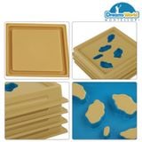  Giáo Cụ Montessori - Khay đựng mẫu đất và nước: bộ 2 - Land and Water Form Trays:Set 2 