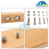  Giáo Cụ Montessori - Bộ ốc vít bu lông B - Nuts and Bolts B 