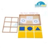  Giáo Cụ Montessori -  Khay hình học cơ bản - Geometric Demonstration Tray 