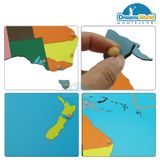  Giáo Cụ Montessori - Ghép bản đồ châu Úc - Puzzle Map of Australia 