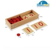  Giáo Cụ Montessori - Thẻ số từ 1 đến 10  - cards and counters 