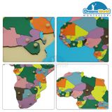  Giáo Cụ Montessori - Ghép bản đồ châu Phi - Puzzle Map of Africa 