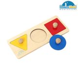  Giáo Cụ Montessori - Ghép các mẫu hình học cơ bản - Multiple Shape Puzzles 