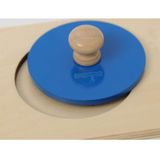  Giáo Cụ Montessori - Ghép hình 3 hình tròn kích cỡ khác nhau  - Three Circles Puzzle 