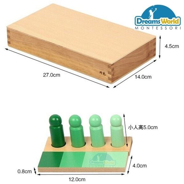  Giáo cụ Montessori - Bảng phân loại các cặp màu tương đồng - COLOR RESEMBLANCE SORTING TASK 