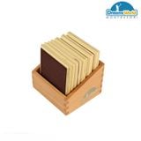  Giáo cụ Montessori - Tấm nhám xúc giác 1 - Touch Tablets 