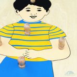  Giáo cụ Montessori - Tranh Ghép Sinh Học Hình Bé Trai - Boy Puzzle 