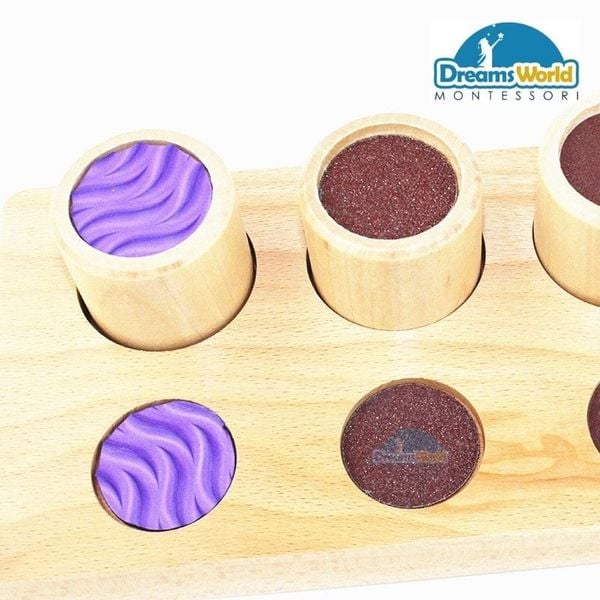  Giáo Cụ Montessori - Bộ cảm giác - Touch & match board 
