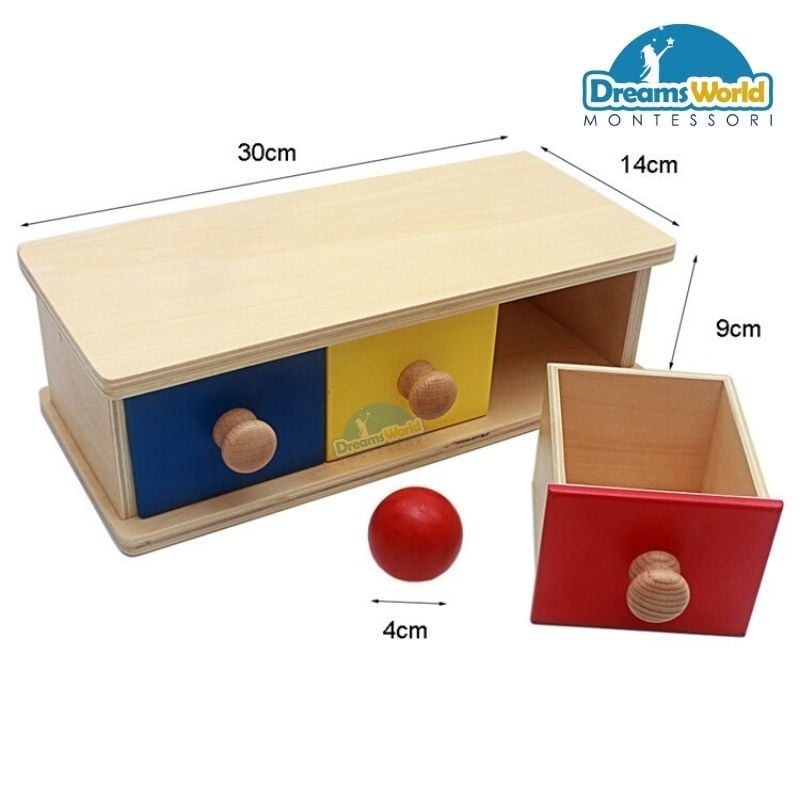  Giáo Cụ Montessori - Hộp có ngăn kéo - Box with Bins 