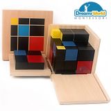  Giáo Cụ Montessori - Tam Thức - Trinomial Cube 