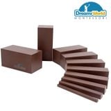  Giáo Cụ Montessori - Thang Nâu - Brown Stairs beechwood 