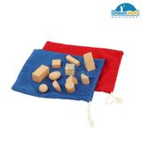  Giáo cụ Montessori - Túi bí mật chứa các loại hình khác nhau - Mystery Bag 3: Diff shape & size 