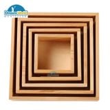  Giáo cụ Montessori - Hộp lồng gỗ - Nesting box 