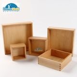  Giáo cụ Montessori - Hộp lồng gỗ - Nesting box 