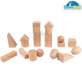  Giáo cụ Montessori - Túi bí mật chứa các hình khối cơ bản - Stereognostic Bag-geometric solids 