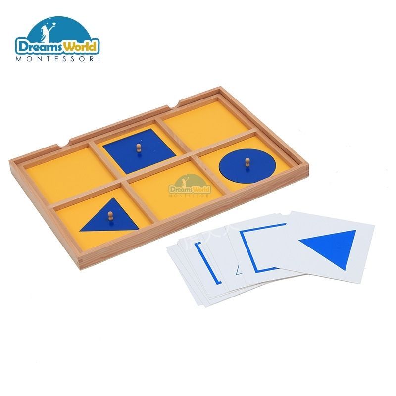  Giáo Cụ Montessori - Tủ hình học 6 ngăn - Geometric Cabinet with 