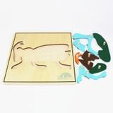  Giáo cụ Montessori - Tranh ghép sinh học hình con dế - Root Puzzle 