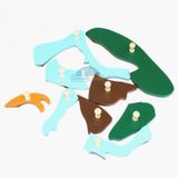  Giáo cụ Montessori - Tranh ghép sinh học hình con dế - Root Puzzle 