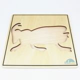  Giáo cụ Montessori - Tranh ghép sinh học hình con dế - Root Puzzle 