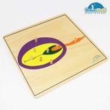  Giáo cụ Montessori - Tranh ghép sinh học hình hạt mầm - Seed Puzzle 