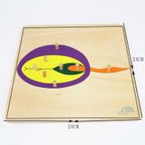  Giáo cụ Montessori - Tranh ghép sinh học hình hạt mầm - Seed Puzzle 