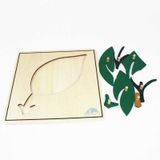  Giáo cụ Montessori - Tranh Ghép Sinh Học Hình Lá  - Leaf Puzzle 