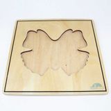  Giáo cụ Montessori - Tranh ghép sinh học hình con bướm - Butterfly puzzle 