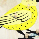 Giáo cụ Montessori - Tranh ghép sinh học hình con chim - Bird puzzle 