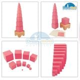  Giáo Cụ Montessori - Tháp hồng - Pink Tower 
