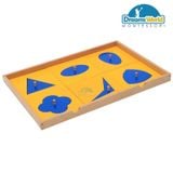  Giáo Cụ Montessori - Tủ hình học 6 ngăn - Geometric Cabinet with 
