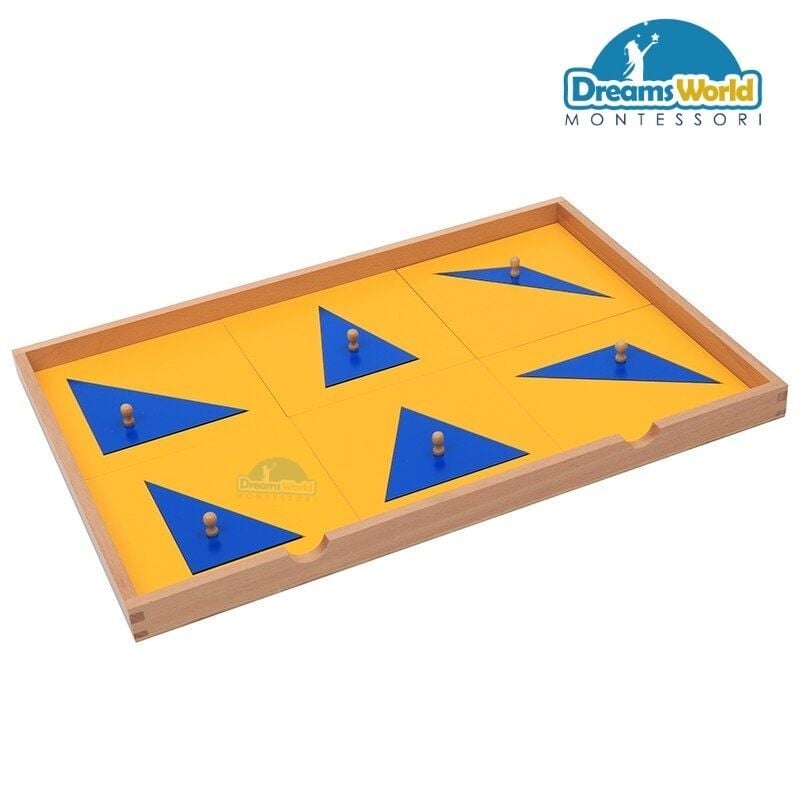  Giáo Cụ Montessori - Tủ hình học 6 ngăn - Geometric Cabinet with 