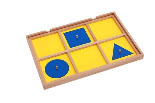  Giáo Cụ Montessori - Tủ hình học 6 ngăn - Geometric Cabinet with 