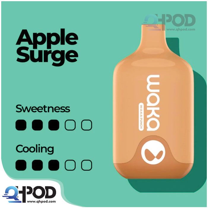  WAKA Smash vị Apple Surge - Táo bò húc (Disposable Pod) 3% 6000 hơi & sạc 