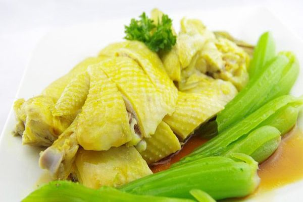  Gà Ta Hấp Cải Bẹ Xanh (con) 