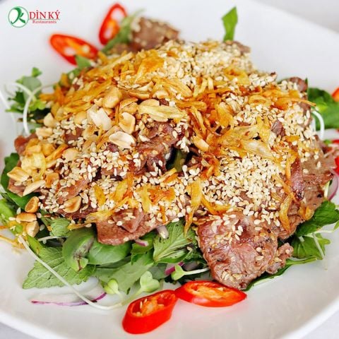  Gòi Bò Nướng Mè 