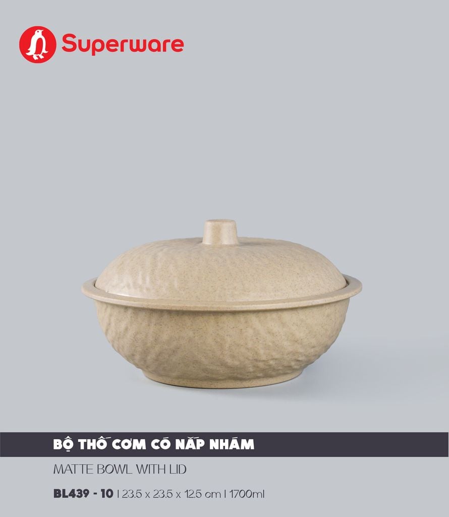 Bộ Thố Có Nắp Nhám 10